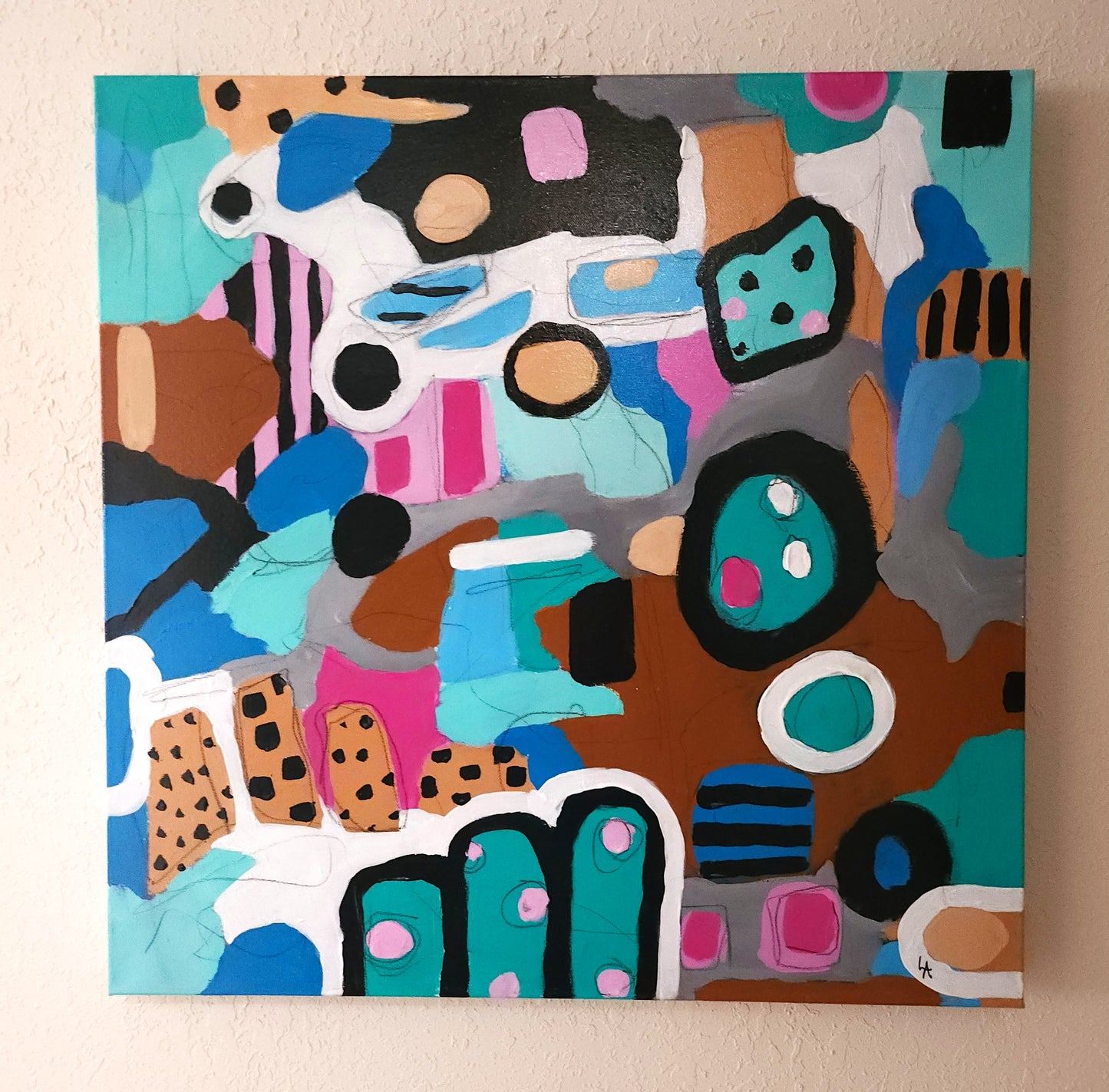 24" x 24" Child's View of the Jungle