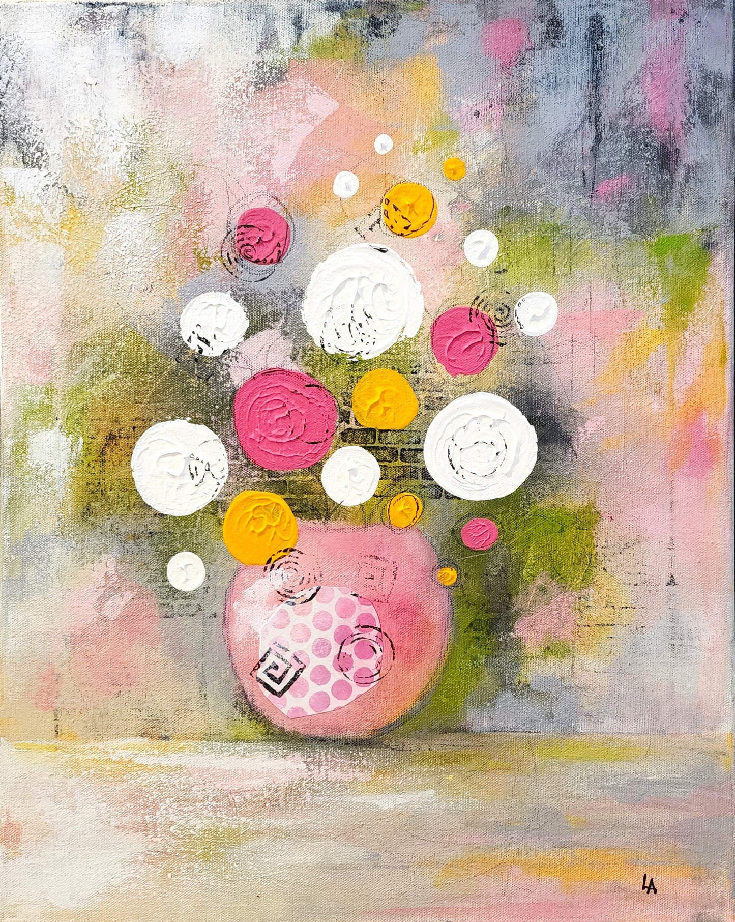 16" x 20" Easter Mums