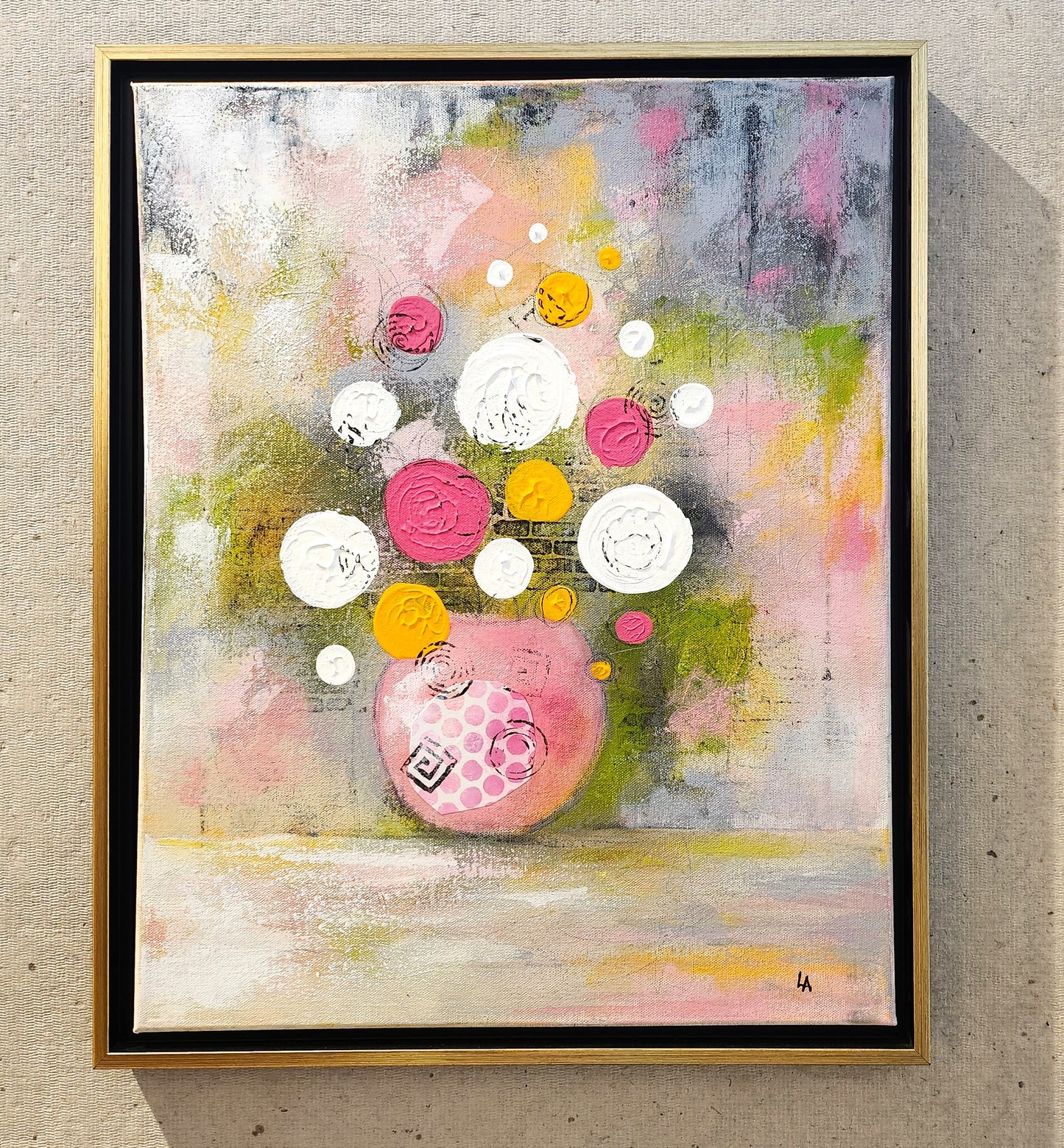 16" x 20" Easter Mums