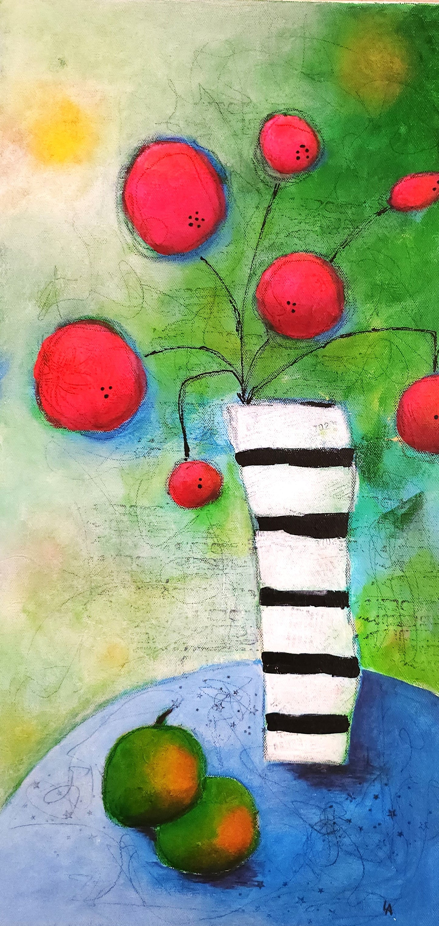 12" x 24" Red Apples
