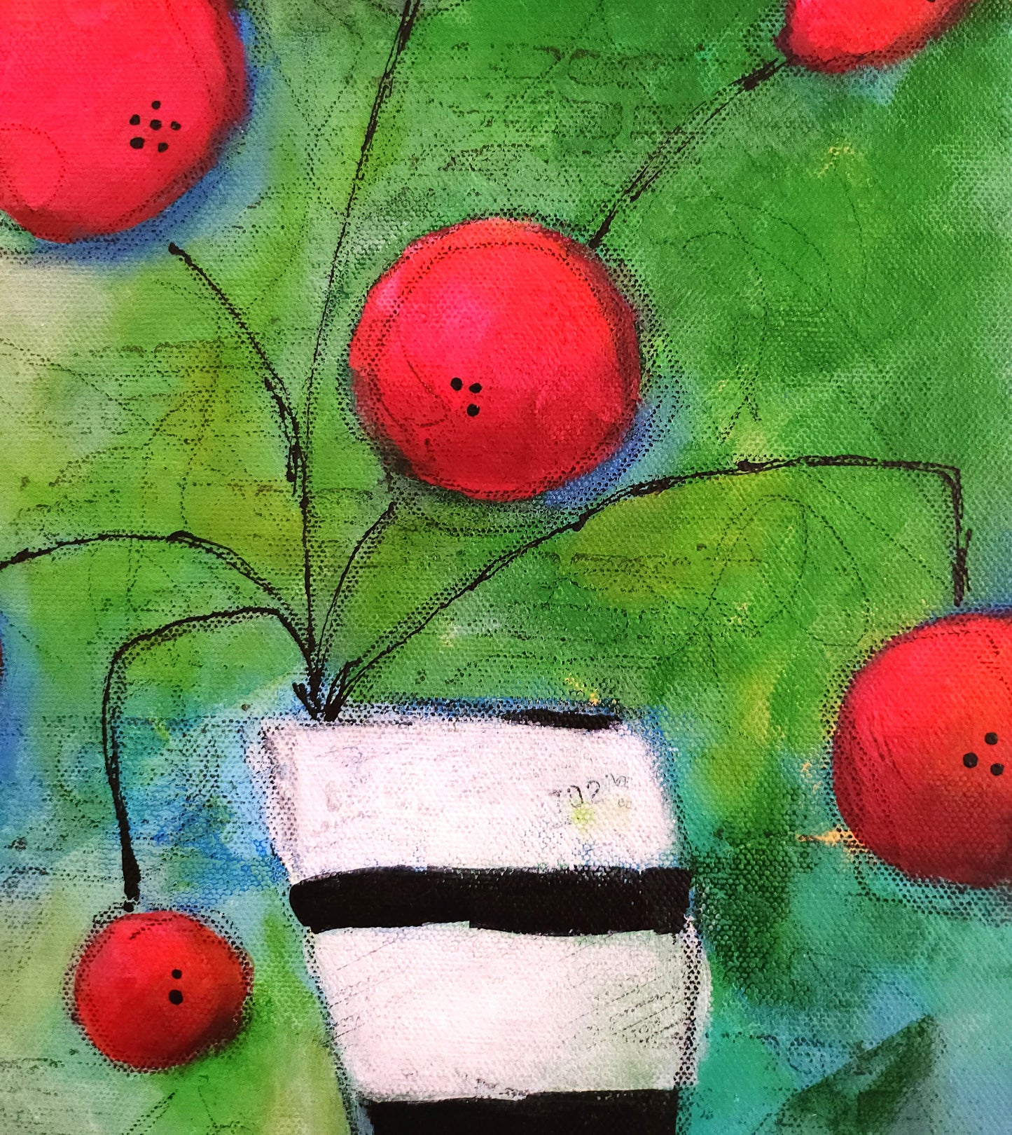 12" x 24" Red Apples