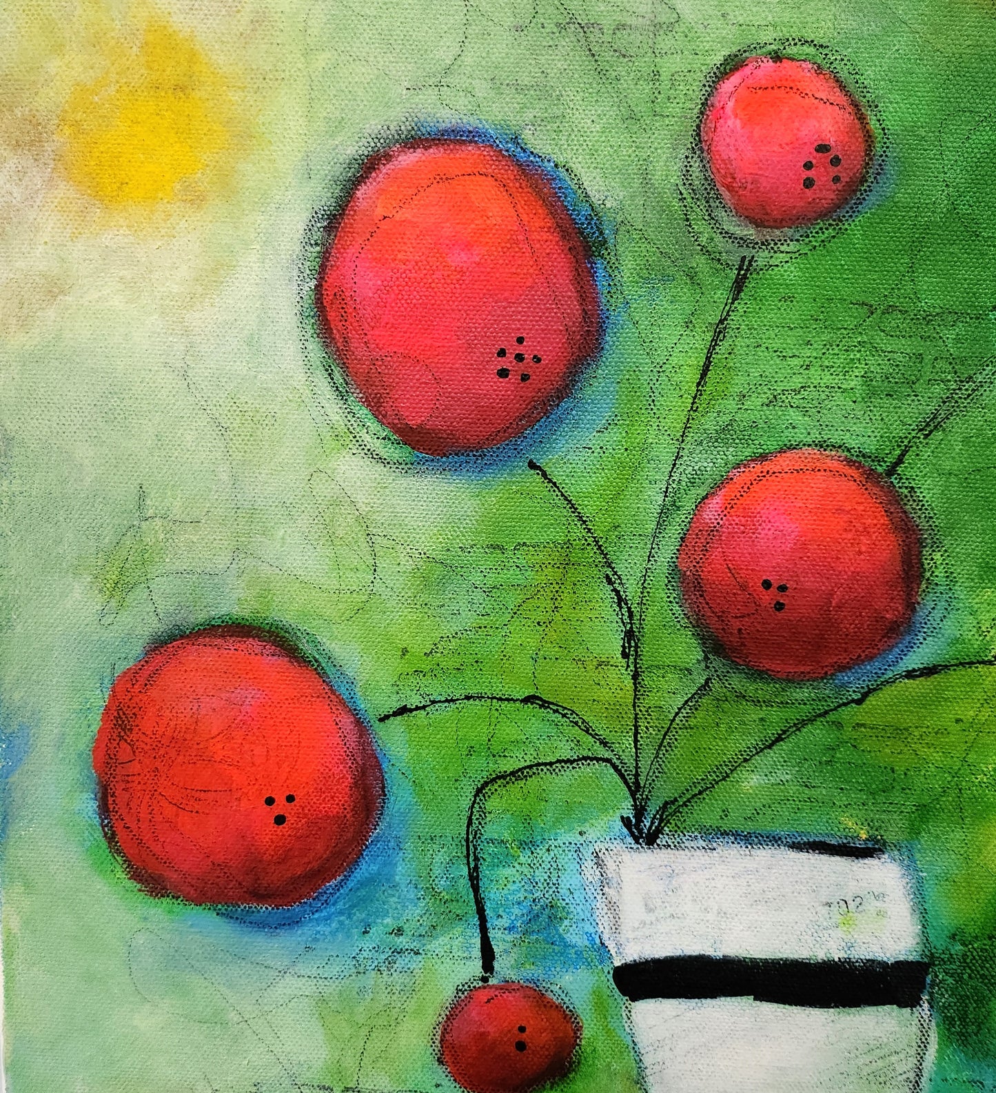 12" x 24" Red Apples