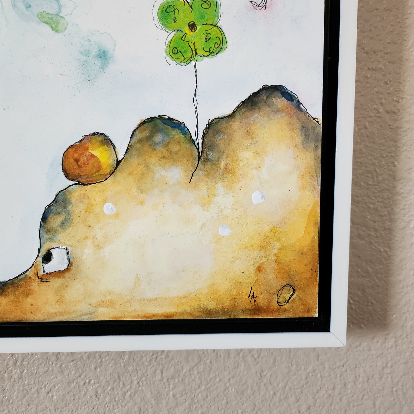 12" x 12" Upside Down on the Rocks
