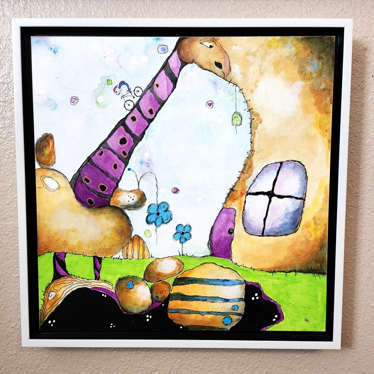 12" x 12" Dinosaur Trail on the Rocks