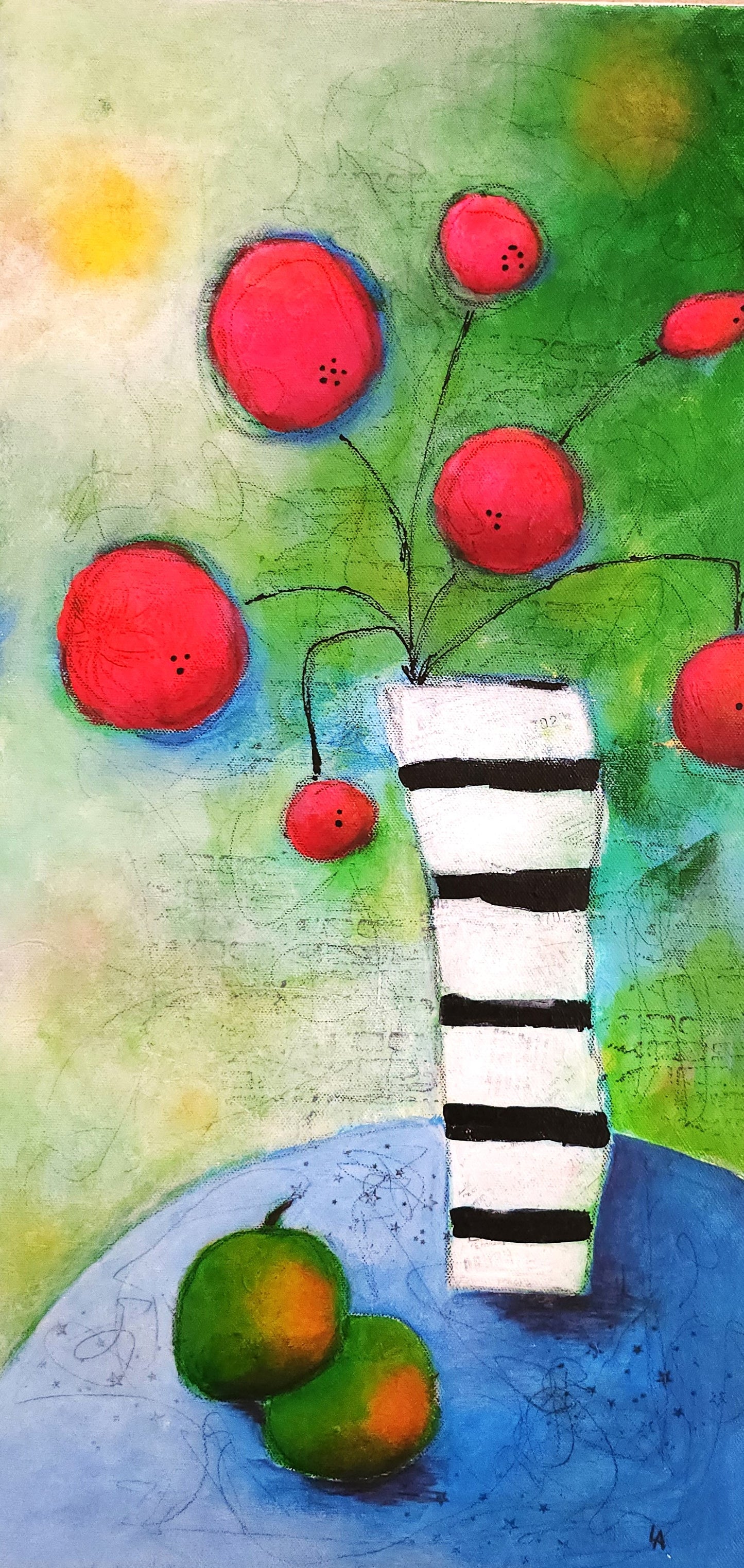 12" x 24"        Red Apples